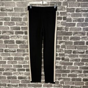 NWT Angel Apparel pants black cream stripe acrylic